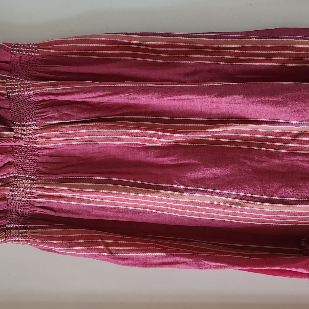 Pink Striped Skirt
